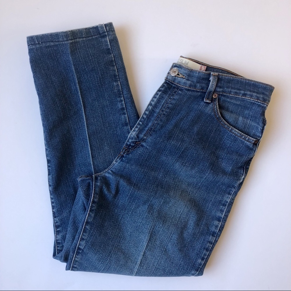 Levis 512 Classic Slim Tapered Leg Pleated Y2K 90s Mom Jeans Size 12 Vintage - Picture 3 of 10